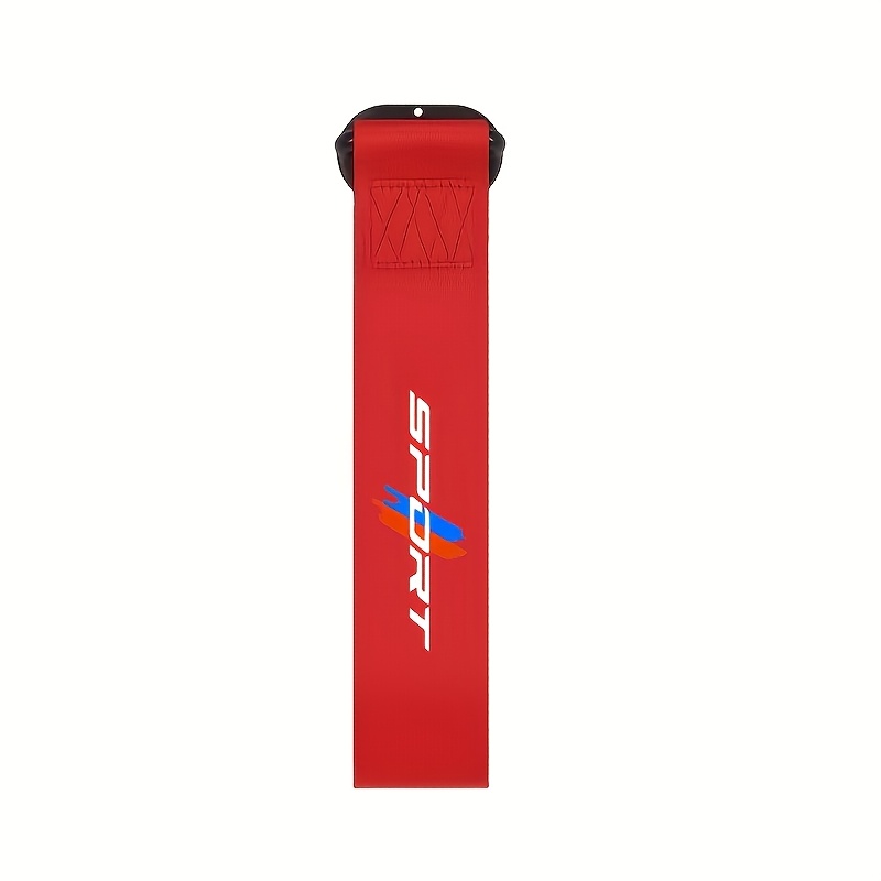 TEMU 1pc Sport Style Car Bumper Decorative Tow Strap, Universal Car Racing Personalized Decorative Ribbon, Universal Car Exterior Accessory For Most