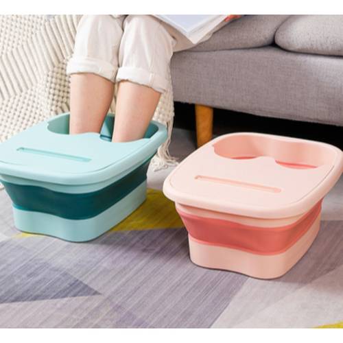 premium collapsible bath tub set with anti slip massage and soft absorbent towel durable spa soaker with handle foldable basin for