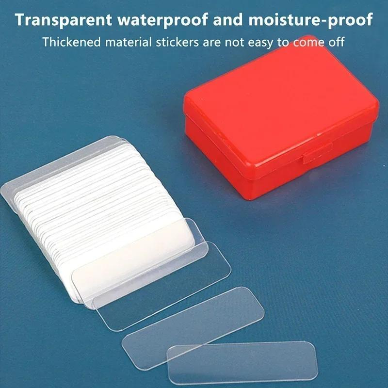 TEMU 195pcs Bandes Nano Invisibles , PVC Acrylique Transparent Entièrement Décollable Résidus, Fixation de , Affiche, Création Artisanale, Décoration