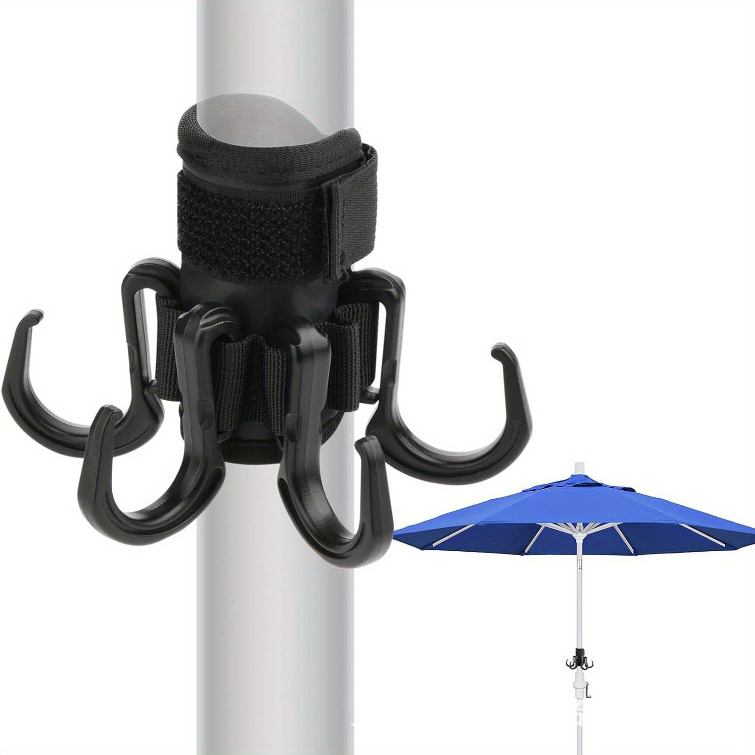 TEMU Sticky Hook Designed For Beach Umbrellas Used To Secure Camera Hats, Clothing, And Bags. Ideal For Camping , Utility Hooks
