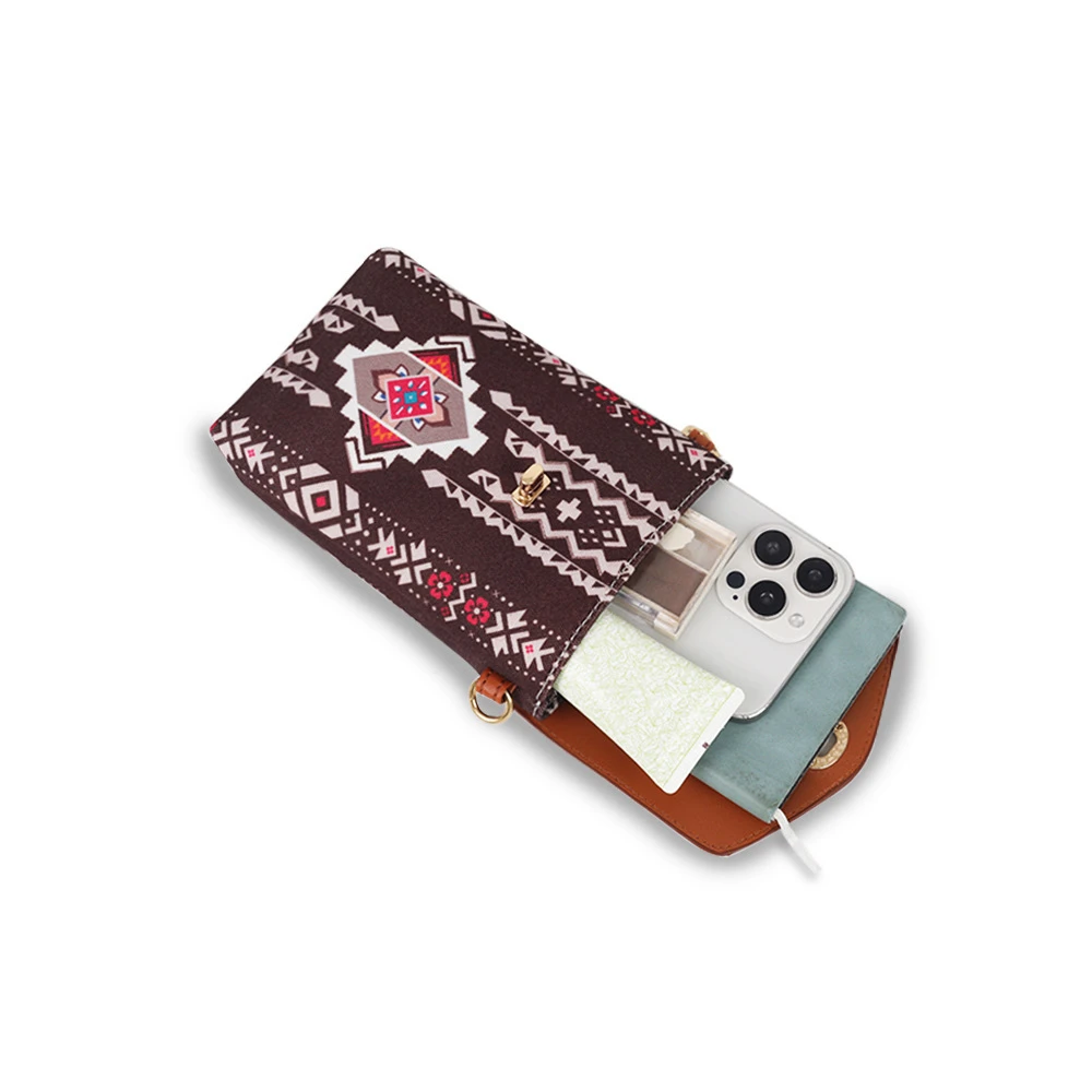 womens vintage crossbody bag bohemian crossbody bag womens small phone bag details 5