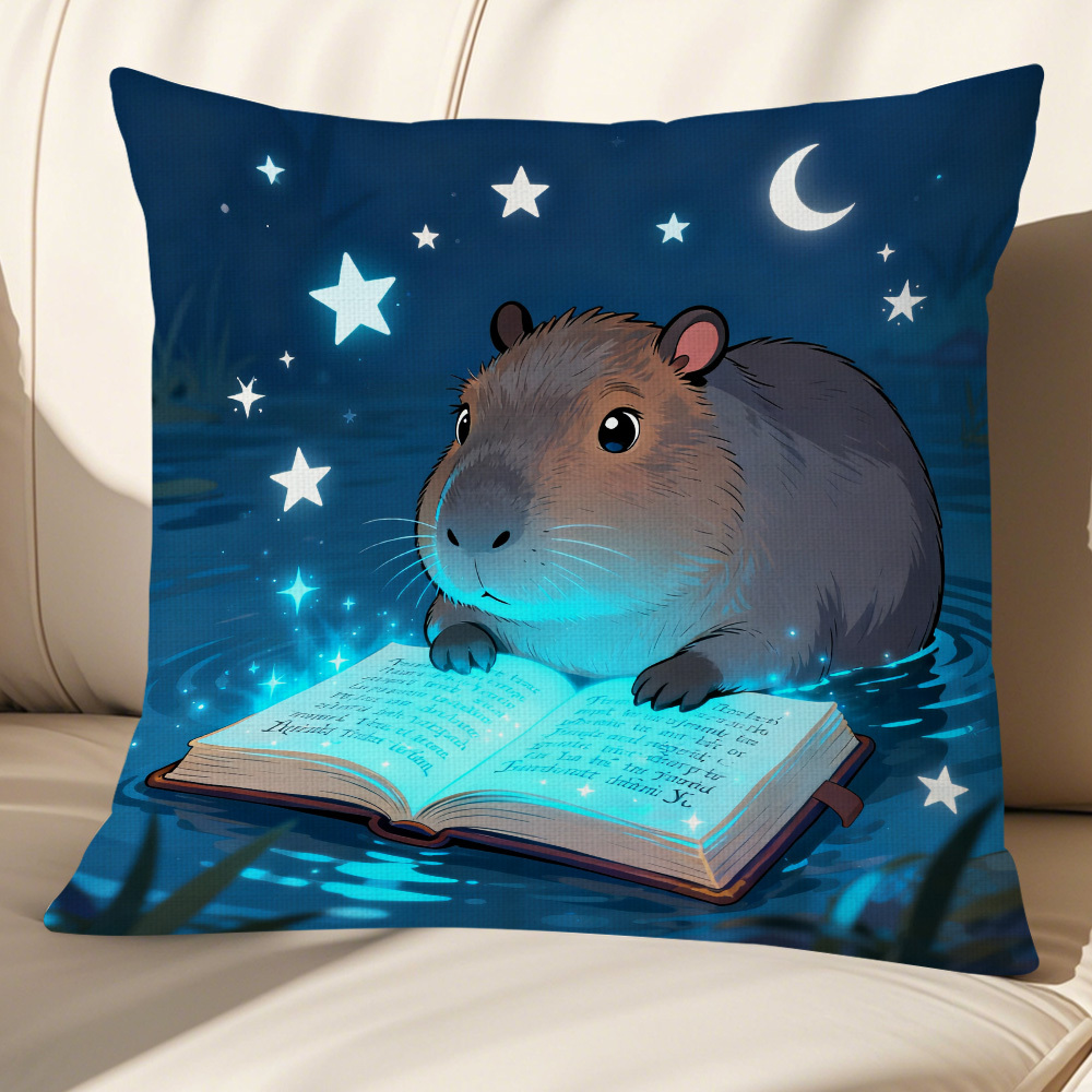 1pc Capybara Simple Pillowcases, Covers, And Decorative Cushion Covers Are Perfect For Home And Sofa Decoration