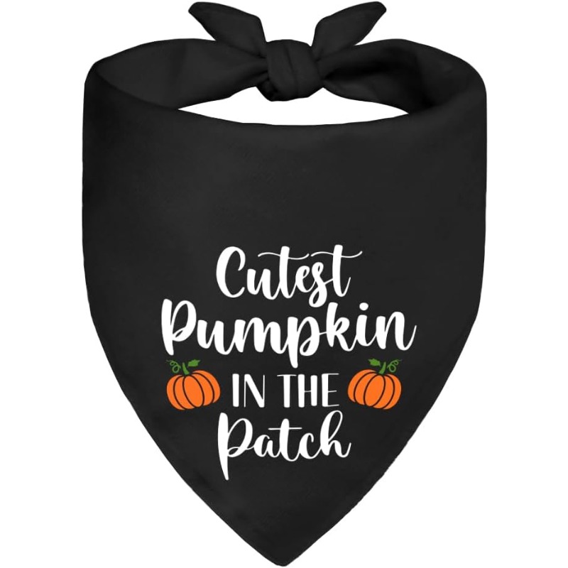 TEMU 1pc 24.8Ã11 Inch Adorable Pumpkin-themed Bandana, Perfect For Halloween, , And Thanksgiving Gifts For Dog-loving Parents. A Stylish Pet Scarf