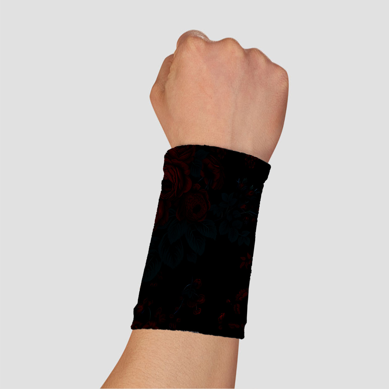 TEMU 1 Head Print Sport Wristbands, Unisex, Aggressive Grunge Gothic Style, Fashion Trend, Slightly Elastic, Casual And Comfortable