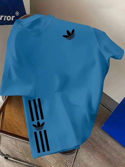 mens casual and fashionable clover and printed t shirt round neck comfortable polyester fabric suitable for daily wear as fashionable streetwear mens clothing