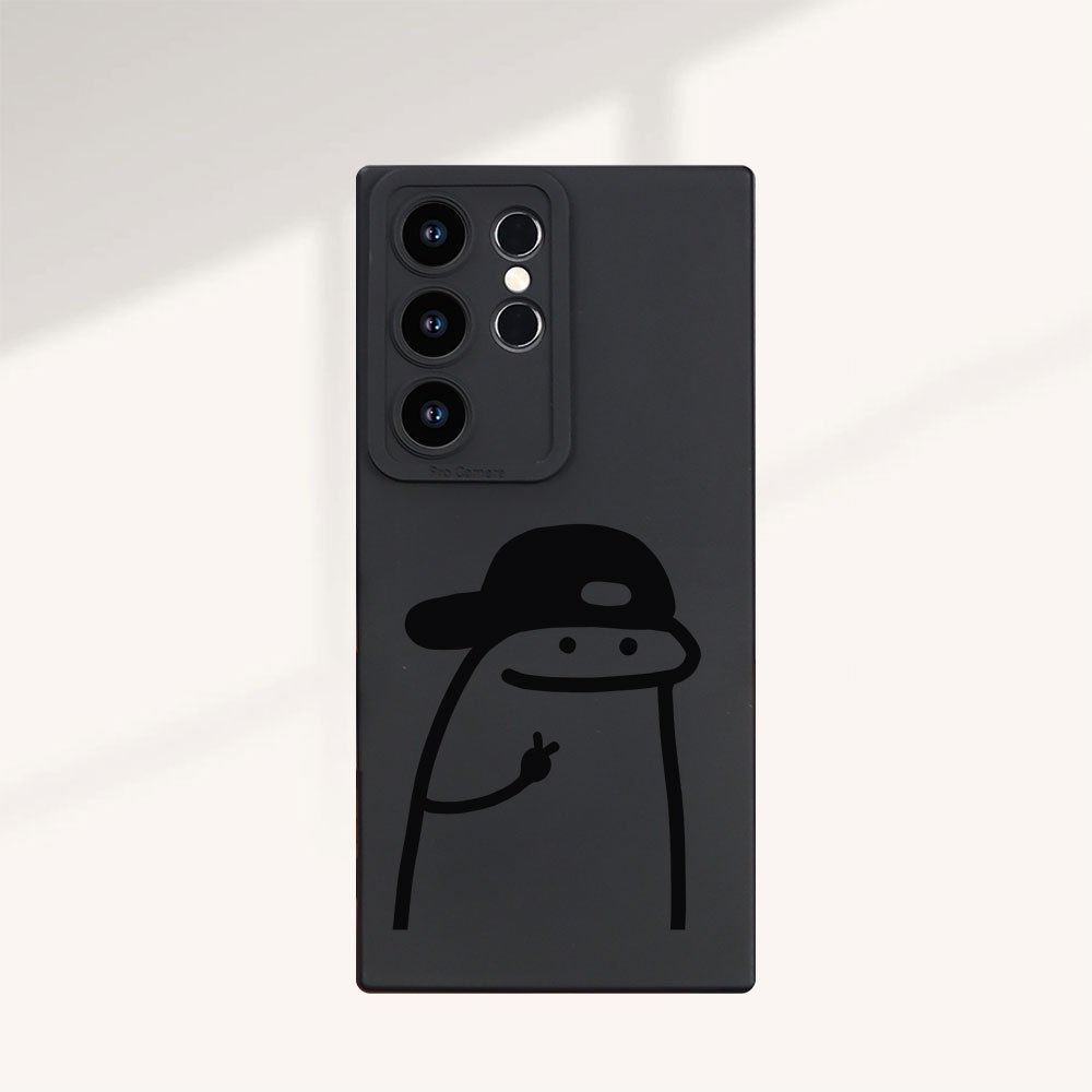 Image of Phone Case - Creative Little Man Wearing Hat Pattern Phone Case Suitable For A15 A16 A25, A35 A36 A55 A56 S22/s23/s24/s25/626/ultra/tpu/plus, With All- Protection, Case For Men And Women
