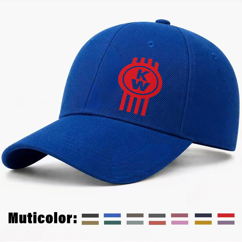 TEMU Adjustable Printed Solid-color Unisex Minimalist Baseball With Kw Lettering, Suitable For Daily Casual Wear, Sun Hat, Casual Breathable Fashion,