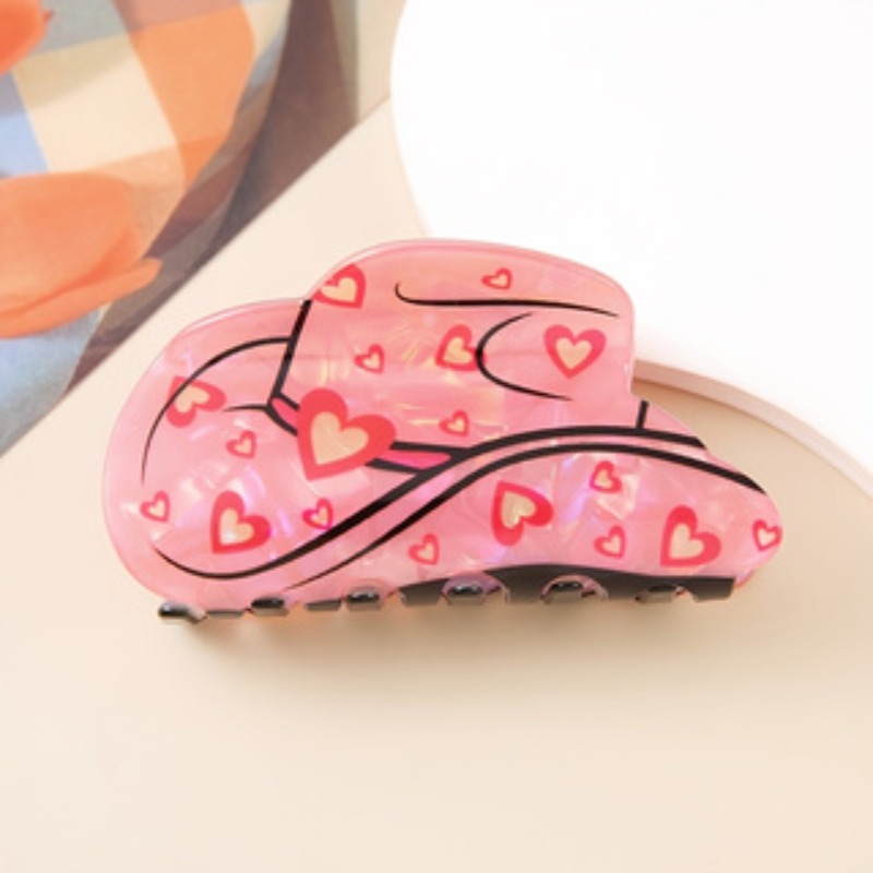 TEMU 1pc Cowboy Hat Clip, Favoring Western And Vintage Outfits, With A Denim Jacket. Suitable For Day, Summer Carnival Season, Valentine's Day, And