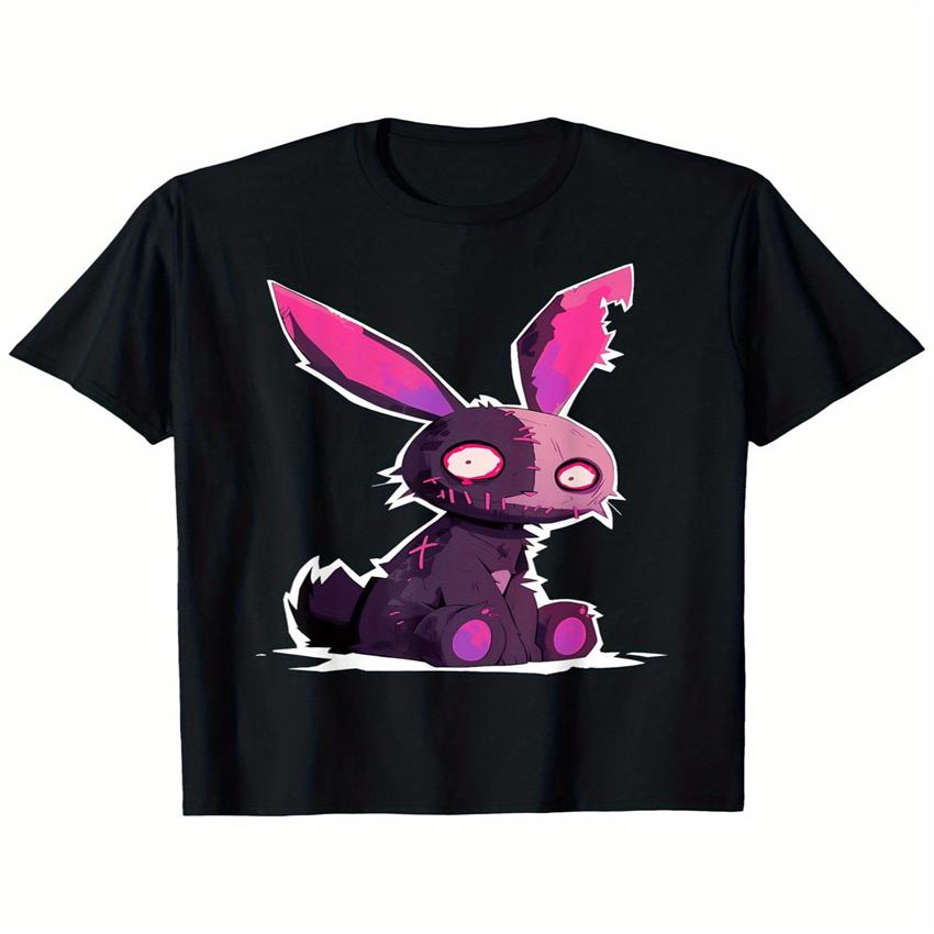dead goth bunny doll t shirt cute e pink purple Temu Australia