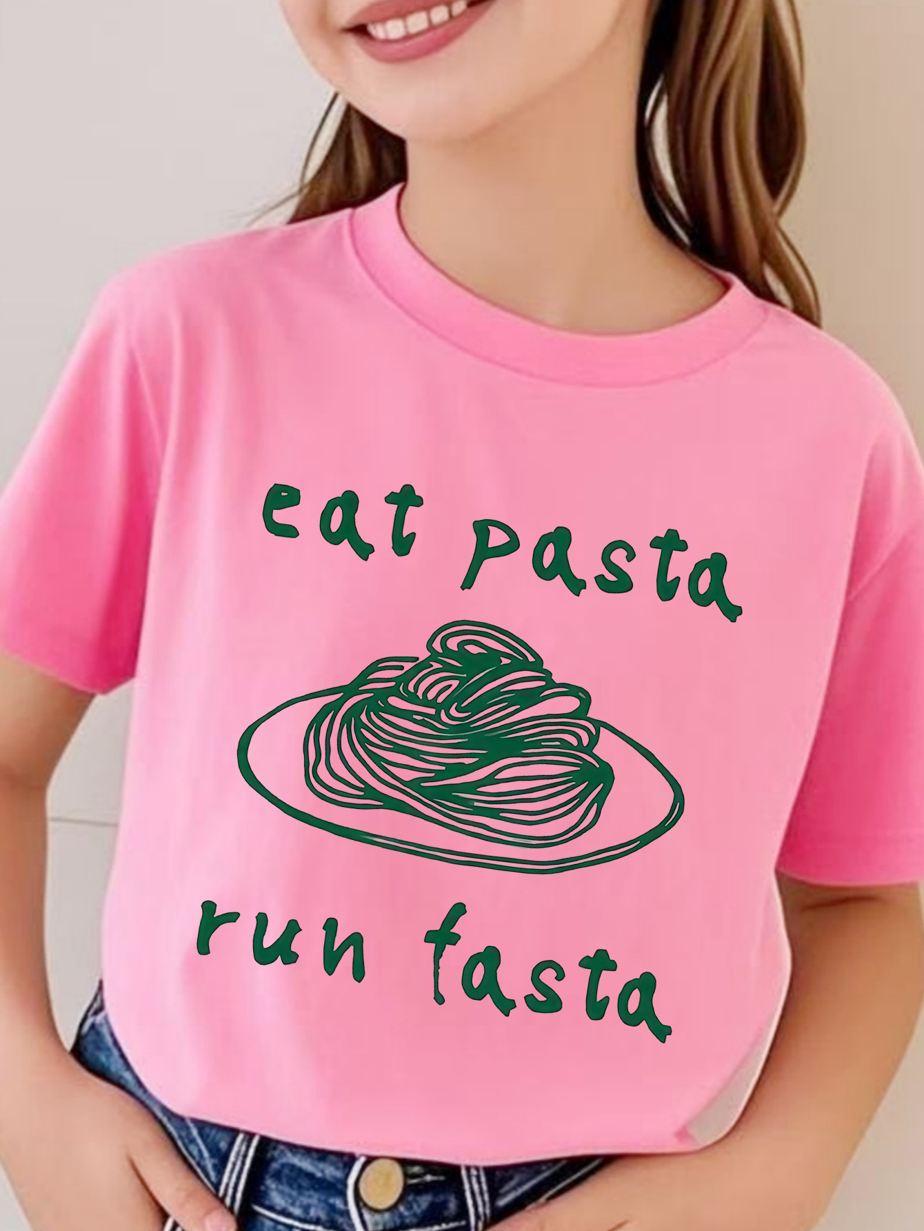summer girls short sleeve printed t shirt 95 cotton summer and spring short sleeve crew neck casual top