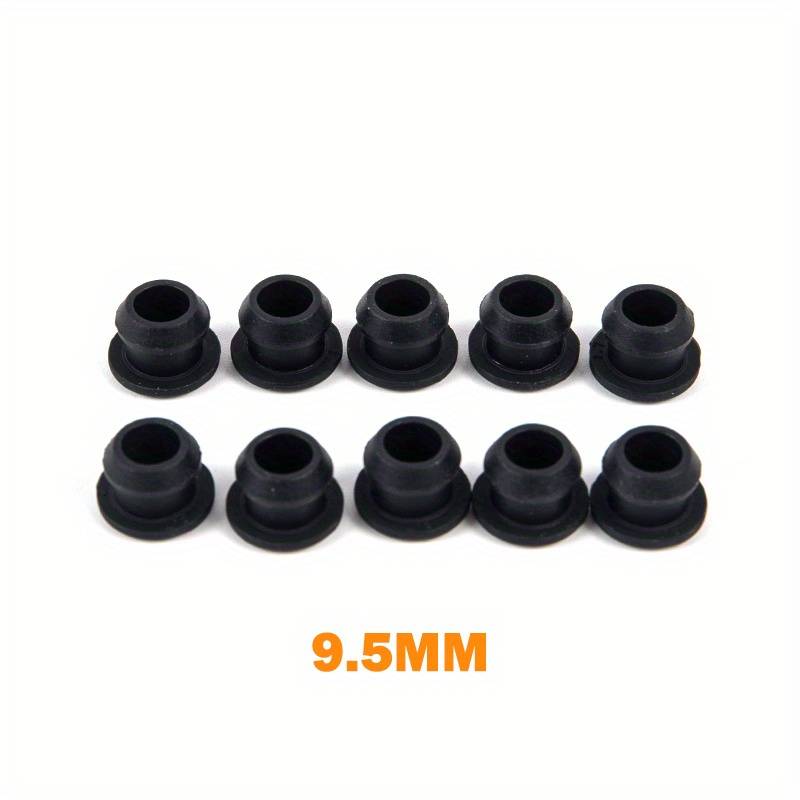 2 Bouchons En Silicone Noir - Diamètre 15,5 à 22 Mm - Joints Élastiques Pour Trous, Tuyaux
