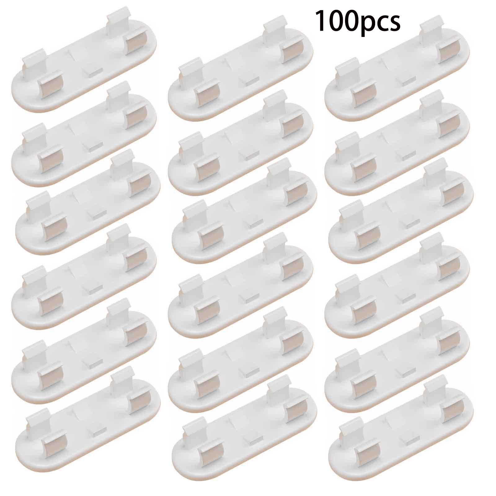 TEMU 100pcs Wire , Wire Organizers, Cable Management Clip Punch Free Wire Clips For Fixing Wires, Self-adhesive Cable Organizers For Wall Wiring