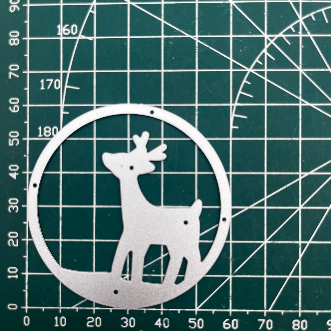 TEMU New German Background Round Cutting Die Suitable For Album Card Diy Production Punch Embossing Decoration Template