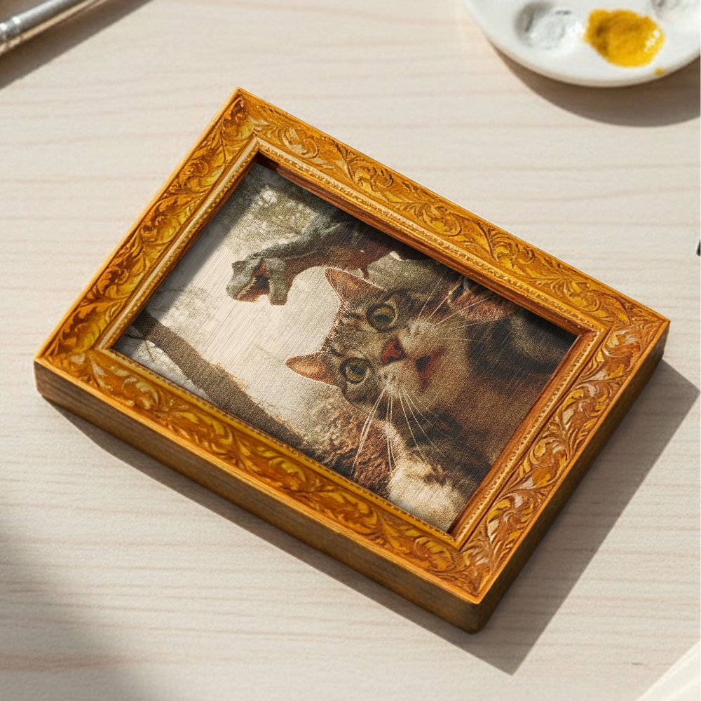 E-shop Hakimi's Abenteuer Kühlschrankmagnet, Mini-Dekorationsbild aus Holz, Kühlschrankaufkleber aus Holz, Alptraumhafte Katze und