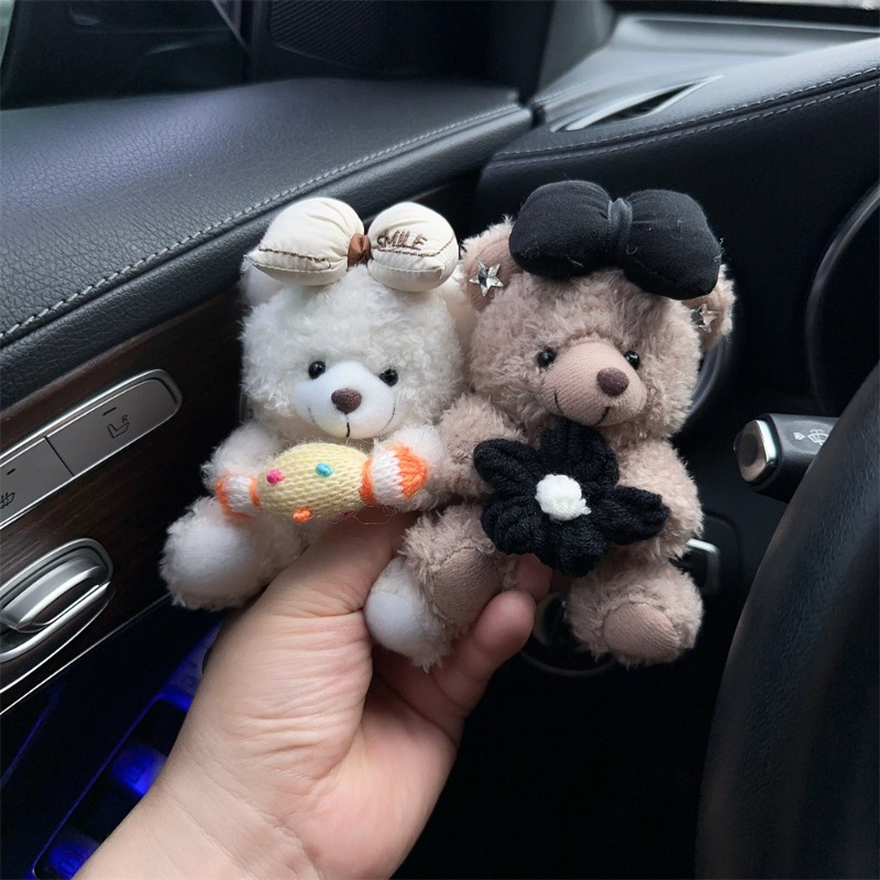 

Bear Car Gear Shift & Wiper Decor - Plush Material, Women's Vehicle Interior Accessories