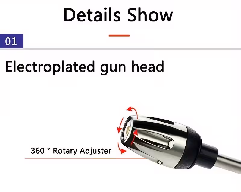 1pc heavy duty high pressure car wash gun with long extension rod powerful spray nozzle for cars trucks rv home garden adjustable spray patterns leak proof connector durable plastic construction cleaning tool rv maintenance versatile sprayer reliable performance hose attachment truck owners Product details 6