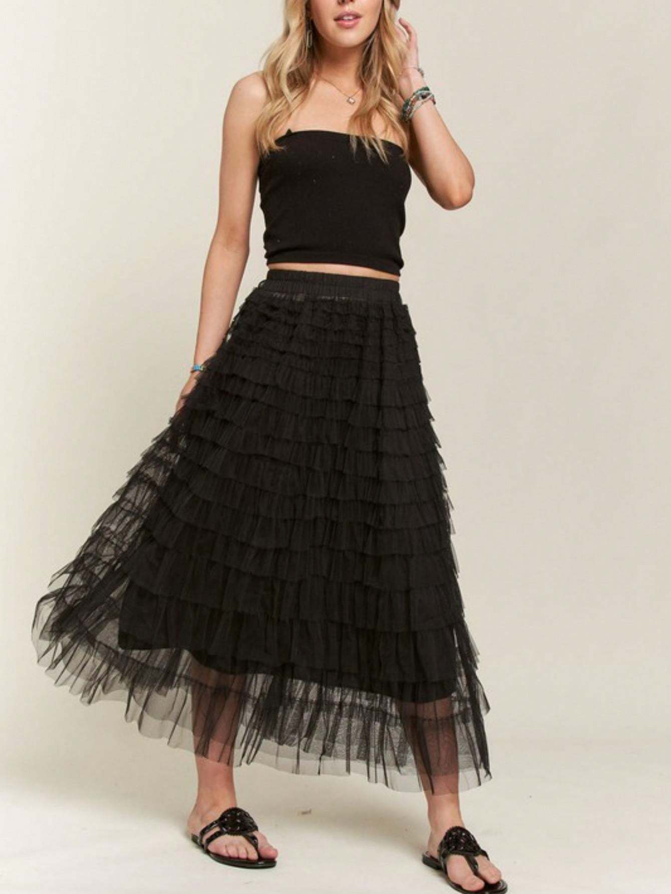 womens casual two piece set chic layered tulle crop Temu