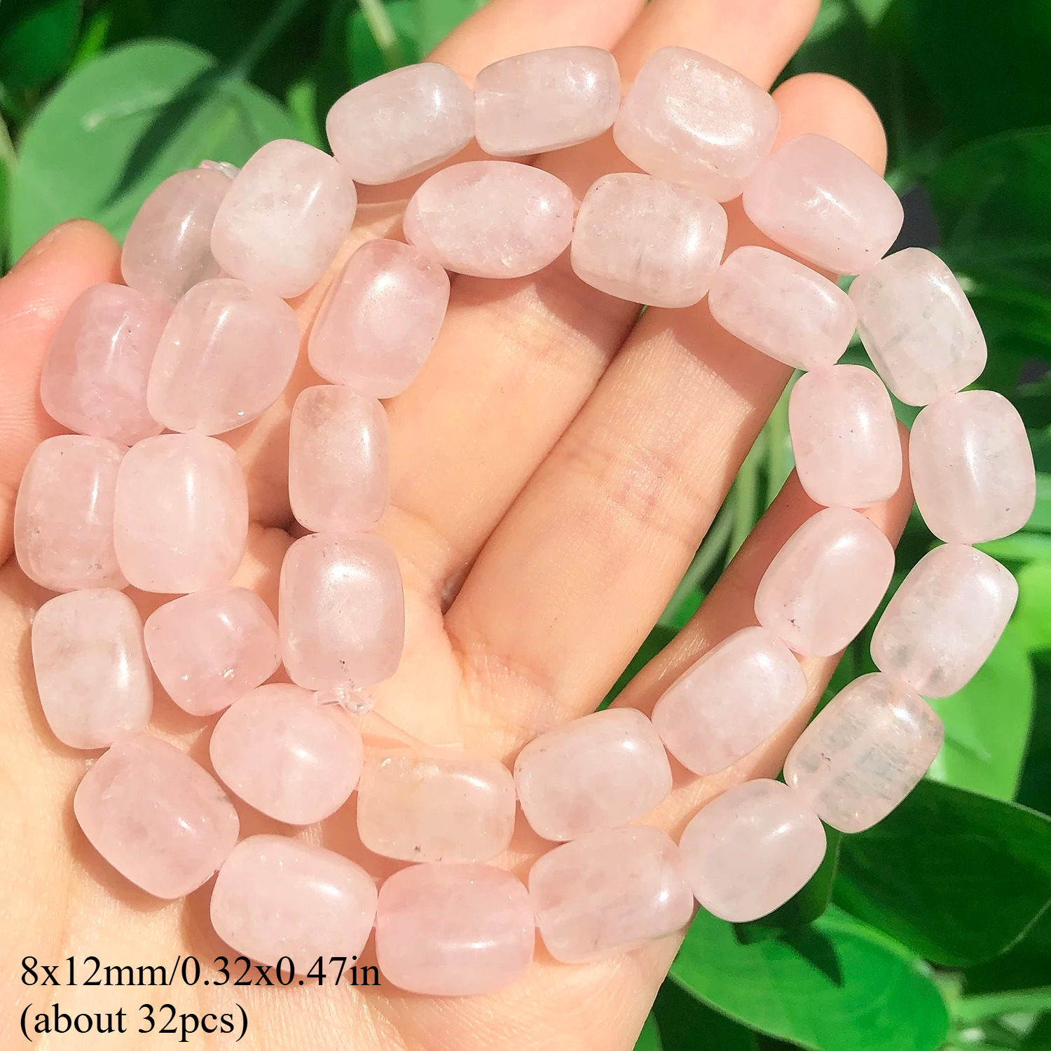 E-shop 8x12mm AA Natürlicher Unregelmäßiger Rosa Echte Lose Spacer Perlen für Schmuckherstellung DIY Handgemachte Anhänger Armbänder Halsketten