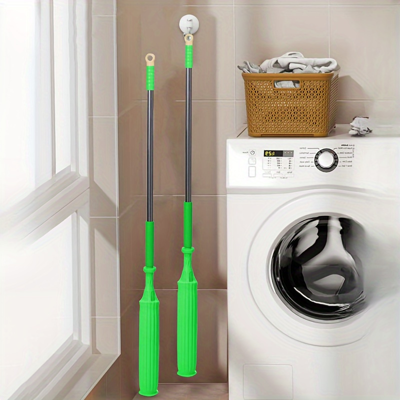 [Super Absorbent Rotary Mop] 1pc Super Absorbent Rotary Mop with Green Handle - Ideal for Home, Kitchen, School, Office, Bathroom & RV Travel - 7pcs Set | Easy-to-Clean Microfiber Mop Head & Bucket