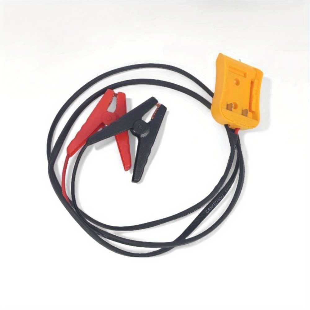 TEMU Cable Clamp For Battery, 12awg Portable Battery Starter Car Booster Cable For Use With Tool Starting Battery, Battery Not Included