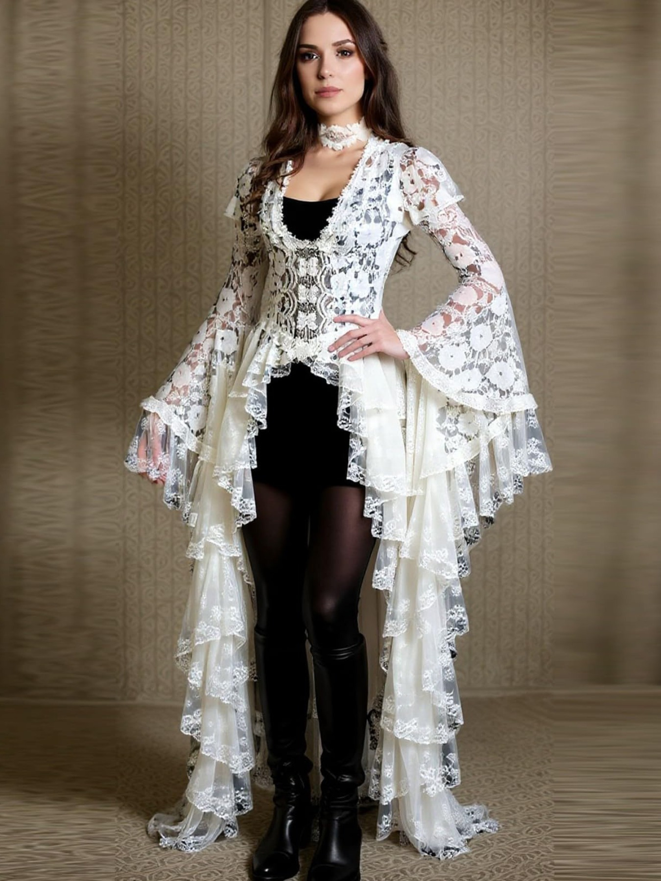 chinese dress ladies Amazon.com: Womens Gothic Dresses Halloween Costume 1950s Fit Flare Dress  Lace Long Sleeve Prom Dress Ball Gown Cosplay Outfits Black : Clothing,  Shoes & Jewelry