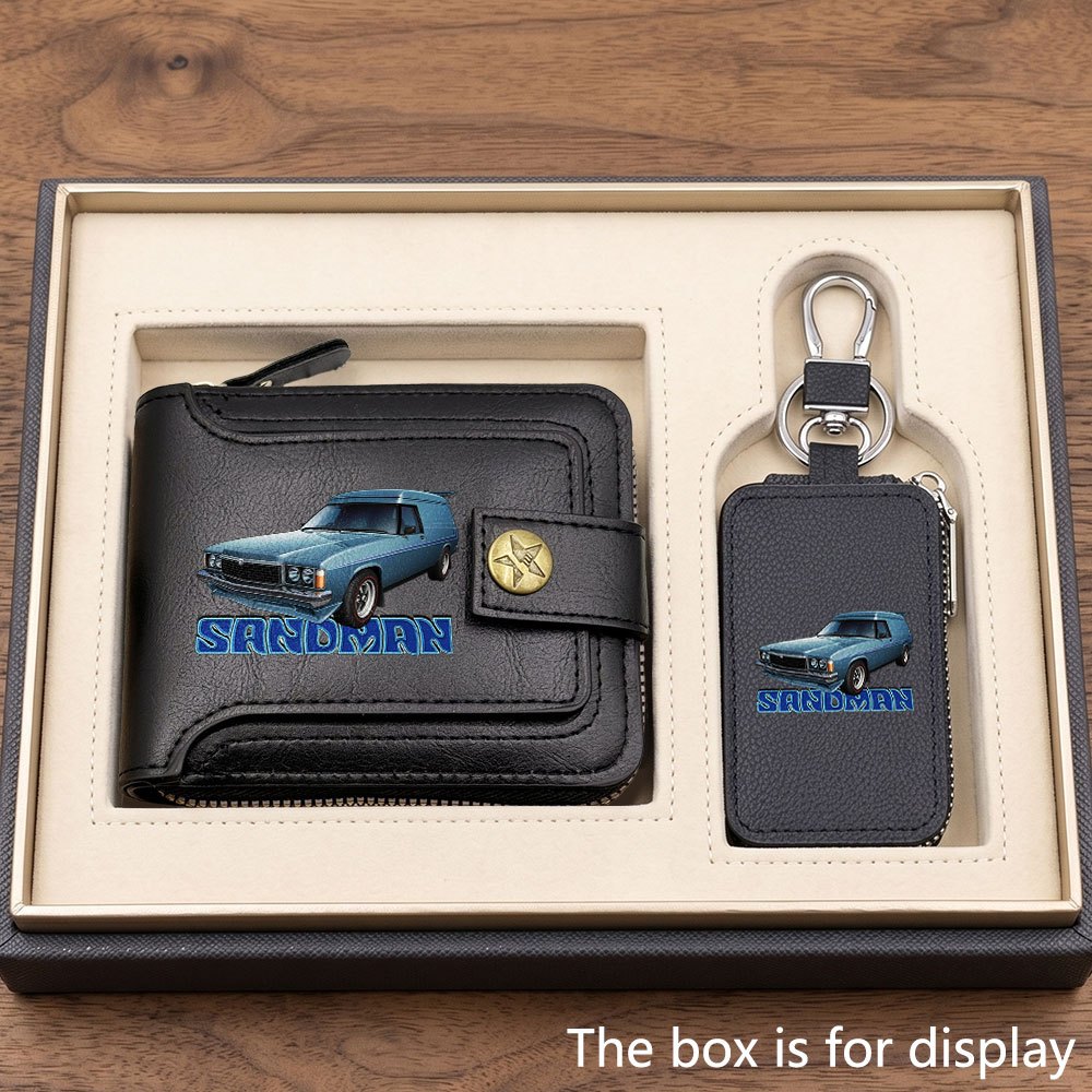 TEMU 2pcss New Sports Car Men's Trendy Wallet And Key Bag 2pcs Set Men's Novelty Wallet Wallet And Key Bag Holiday Gift For For Gift Set Valentine's