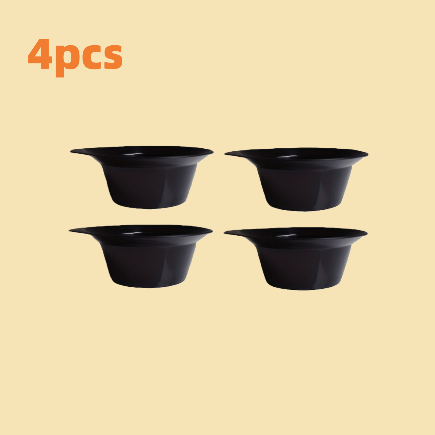 TEMU Professional Hair Dye Mixing Bowl Set, 4pcs | High-quality, Durable, And Easy-to-clean Mixing Bowls For Salon Hair Dyeing, Bleaching, And Hair