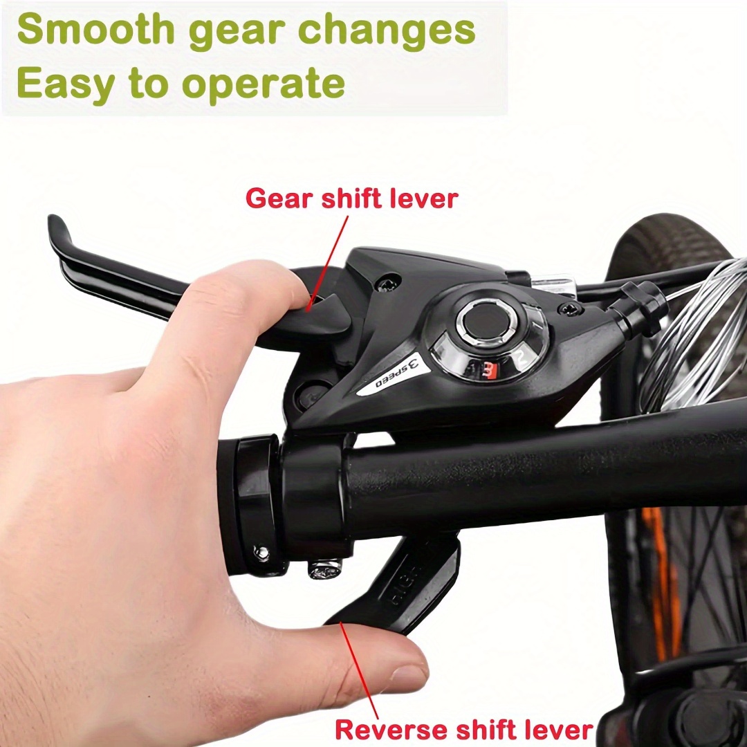 21/24 Speed ST-EF51 Mountain Bike Shift Levers with Gear Indicators and V-Brake Line, 3x7/8 Inch, Stainless Steel, for Commuter Bikes (Pair), Cycling Accessories