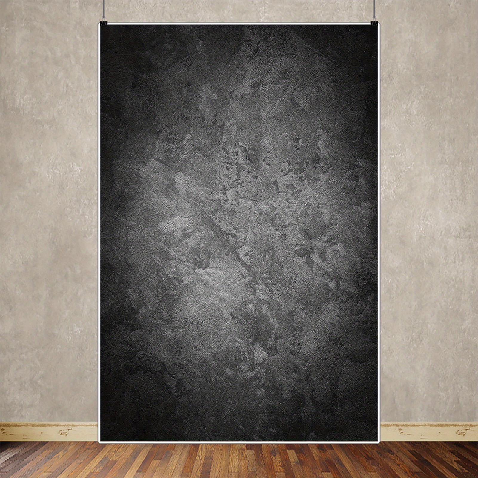 Vintage Abstract Grey Photography Backdrop, 2D Flat Vinyl Background