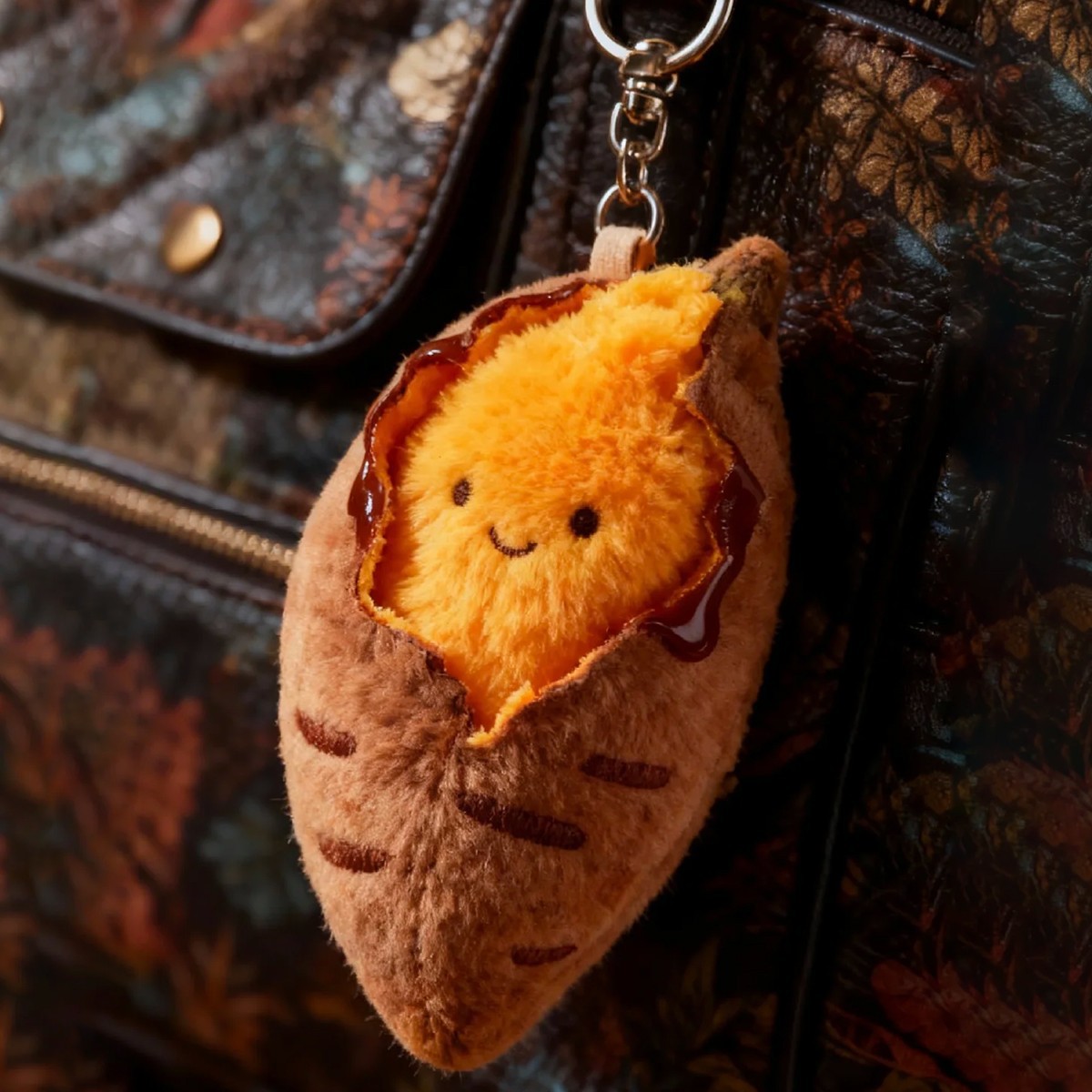 TEMU かわいい焼き芋のぬいぐるみペンダント、キーバッグ、吊り下げ人形、人形、バックパックデコレーション、ギフト景品