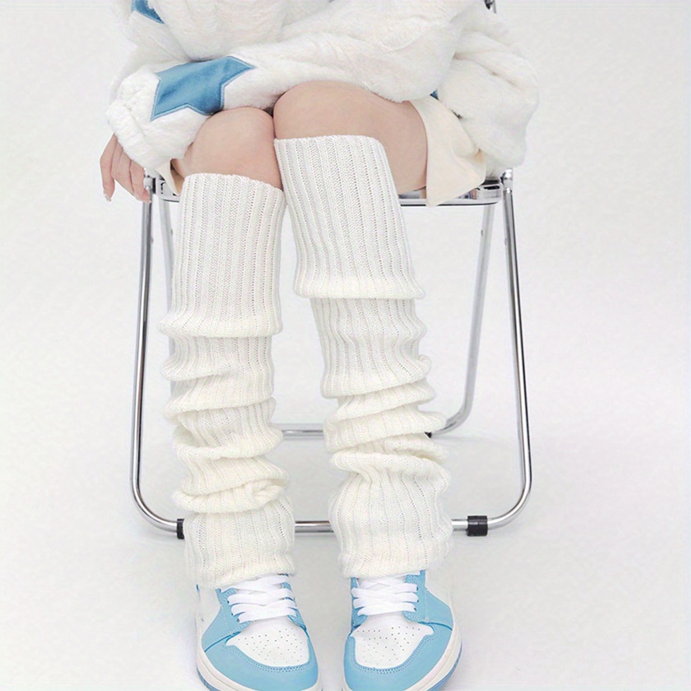 1 Pair Teenager Leg Warmers Long Tube Leg Warmers, Suitable For Daily Use, For Teenager