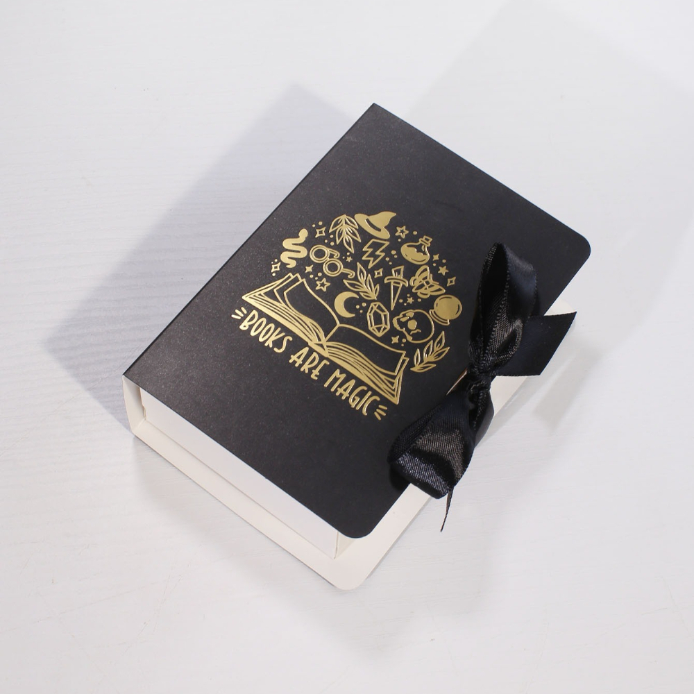 TEMU Lot de 5 mini boîtes-cadeaux « Les livres magiques », emballage mystique d'Halloween avec de à et fermeture à ruban pour célébrations