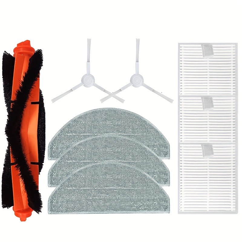 TEMU Suitable For Xiaomi Vacuum Cleaner S20 / E12 E10 B112 Accessories Replacement Main Side Brush Mop Cloth Filter Parts