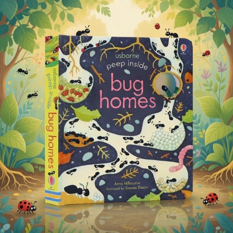 Compact Pop-Up Insect Learning Material for Kids