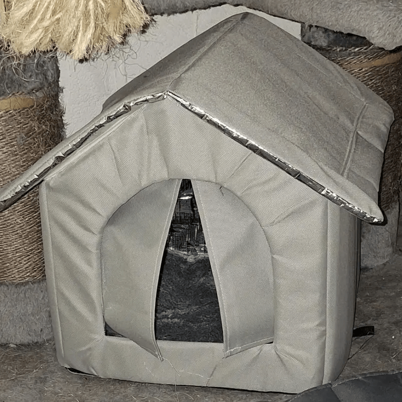 TEMU 1pc Appker 1pc Outdoor Pet Compatible For - Large Room-shaped Shelter With Assembly, For Rain & Snow, Outdoor Space Suitable For Cats And Dogs