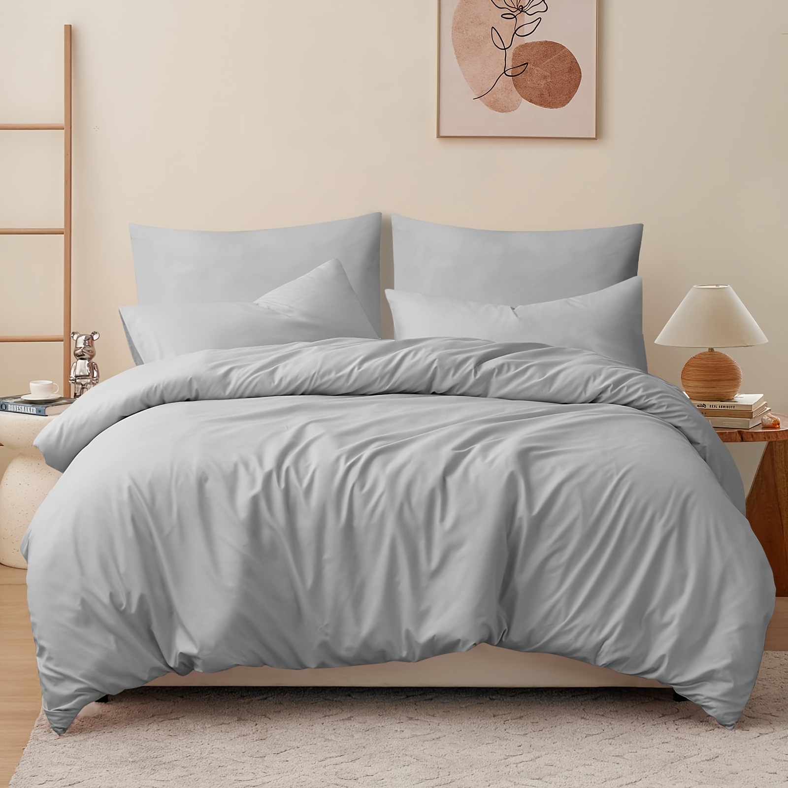 Image of 3pcs Bedding, 4 Different Sizes -1 Duvet Cover And 2 Pillowcases, Soft Microfiber, Breathable And Easy To Care For, Suitable For