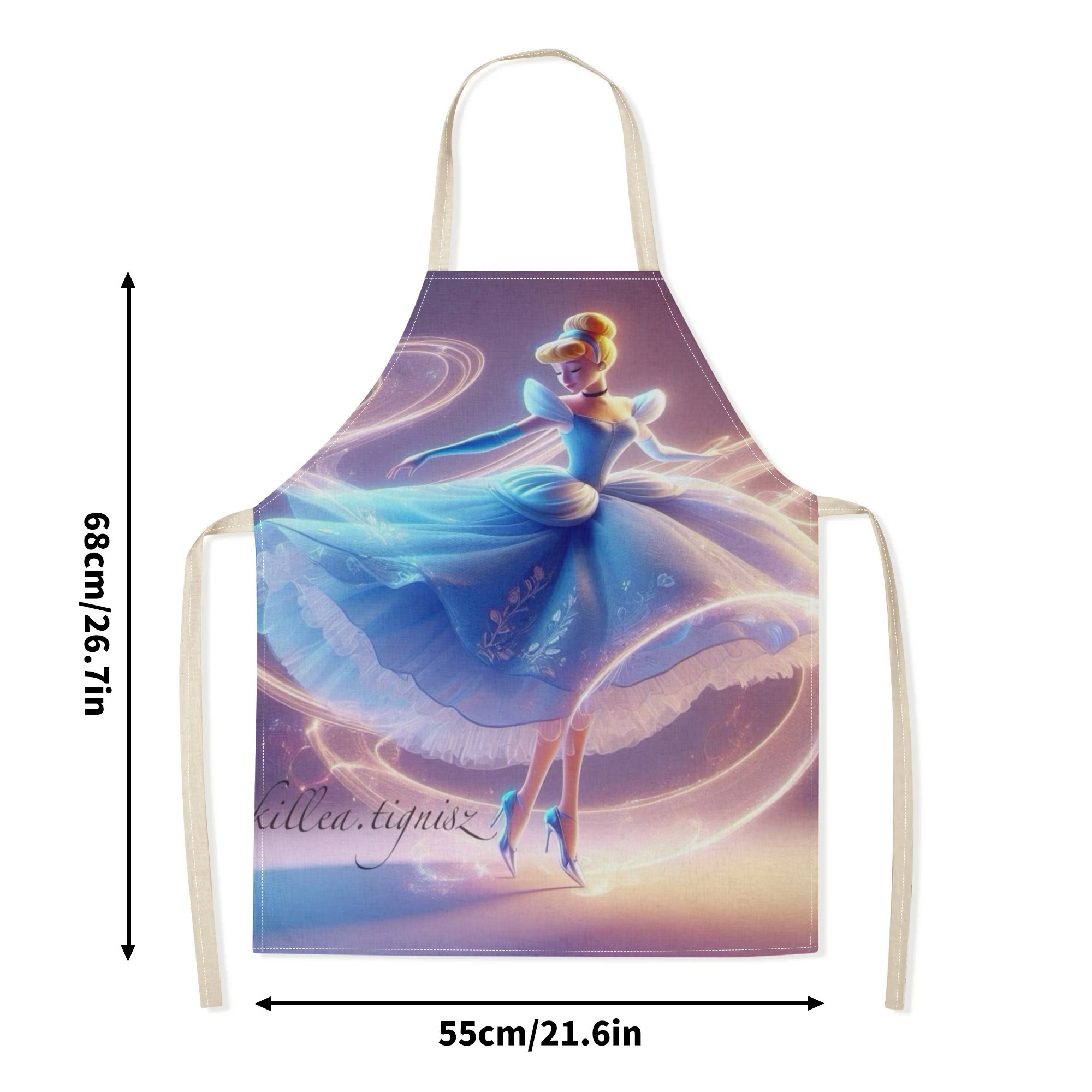 disney   cartoon waterproof apron -   dress &  ,   polyester, ideal for hotels, supermarkets, restaurants, fruit shops, milk tea stands, and home use details 7