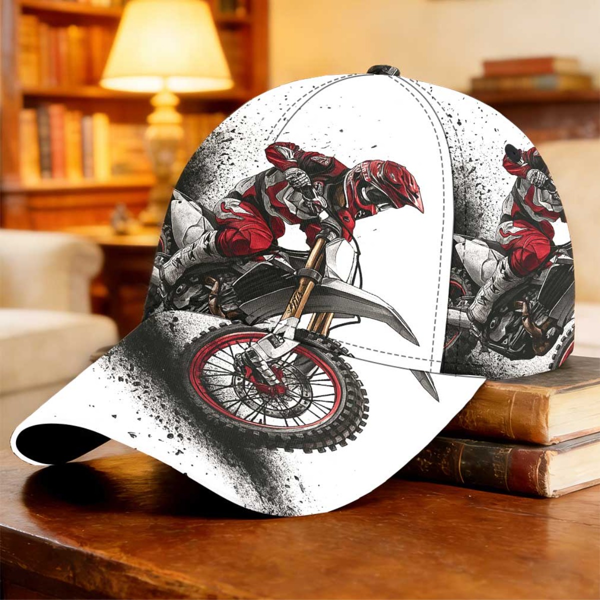 TEMU 1pc Dirt Extreme Action Baseball Cap Mother's Day Gift Beach 2d Full Print Fishing Vacation Wedding Gift Workout Student Cap Full Print Pattern