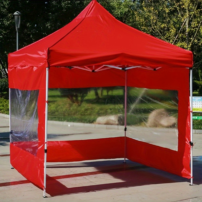 1 transparent tent canopy, square windproof cover for  -up and advertising shelters, tent accessories, roof top tent, tent poles adjustable, tent for camping, outdoor shelter,  up shelter,  ,  , reinforced edges, durable fabric, shelter accessory, windproof shield, campers, event organizers 0