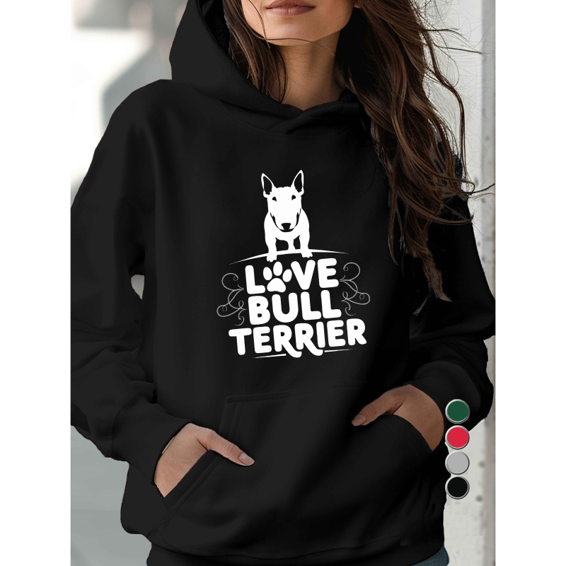 

Paw Love My Bull Terrier 250g Women's Casual Hoodies