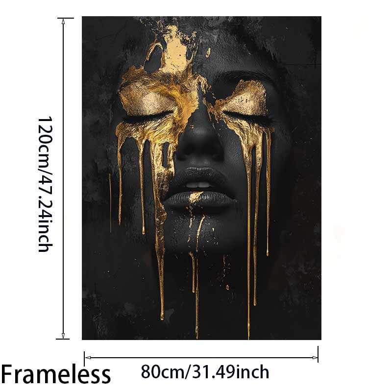 2d Flat, 1pc Frameless Art Canvas Poster, 80cm*120cm, 31.49inch*47.24in, Cuadros No Frame, For Bedroom And Living Room Decoration, Halloween Christmas Decor