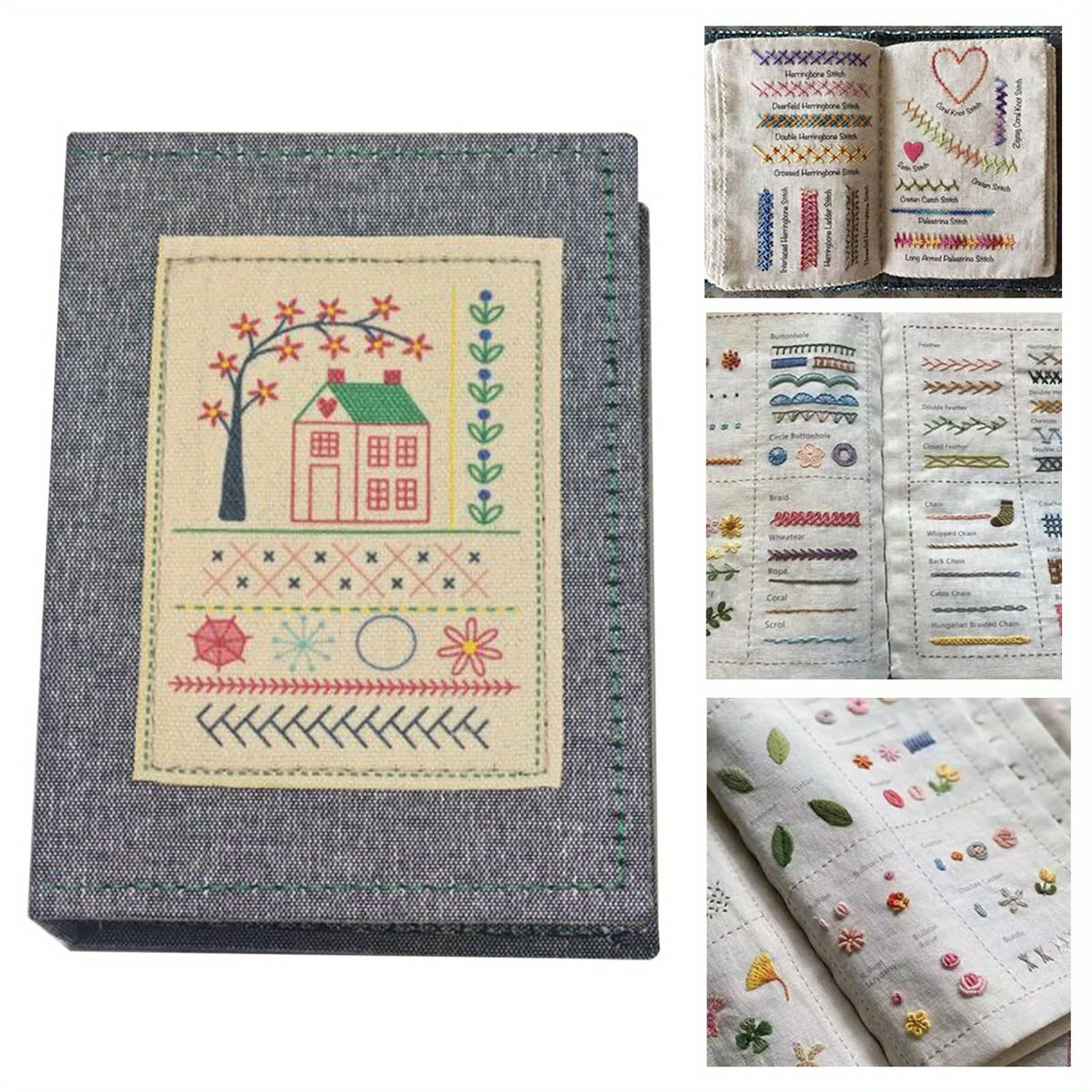 TEMU 1pc Embroidery Stitches Book Creative Diy With Embroidery Guide For Beginners