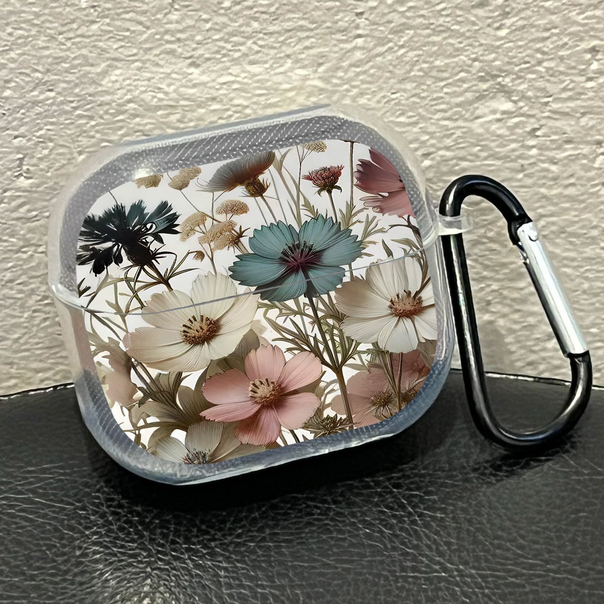 TEMU 6890 White Background Colorful Flower Pattern For Buds3 Earphone Case For Galaxy Buds3 Pro Earphone Shell For For Galaxy Buds3/buds3 Pro