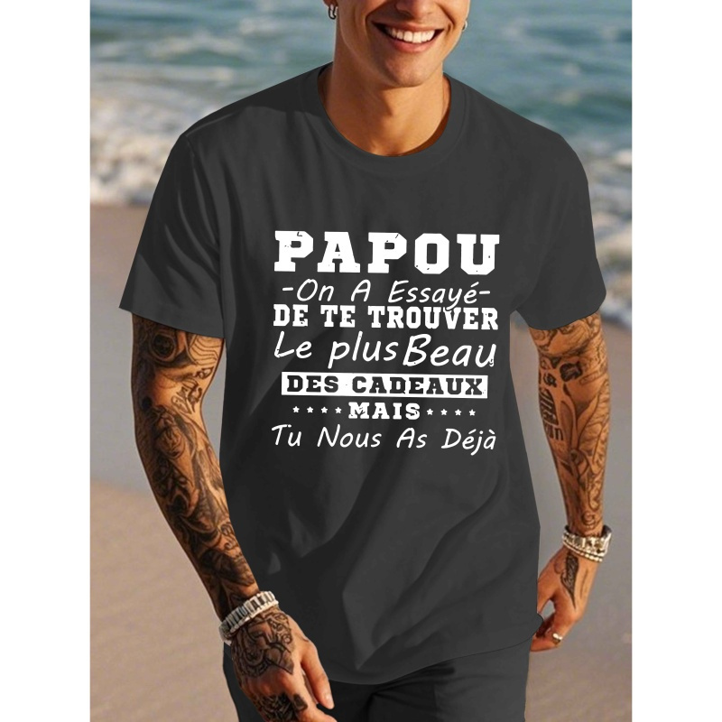 

T-shirt à manches courtes pour homme pour l'été par FUN FRENCH