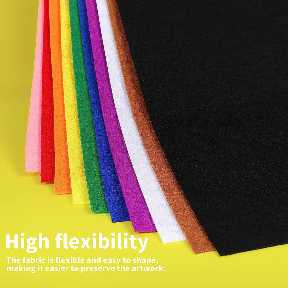 

9pcs/10pcs 20*80cm/7.87*31.5inch 9- 10-color Felt Combination Cloth, Handicraft Fabric, Handmade Diy Fabric