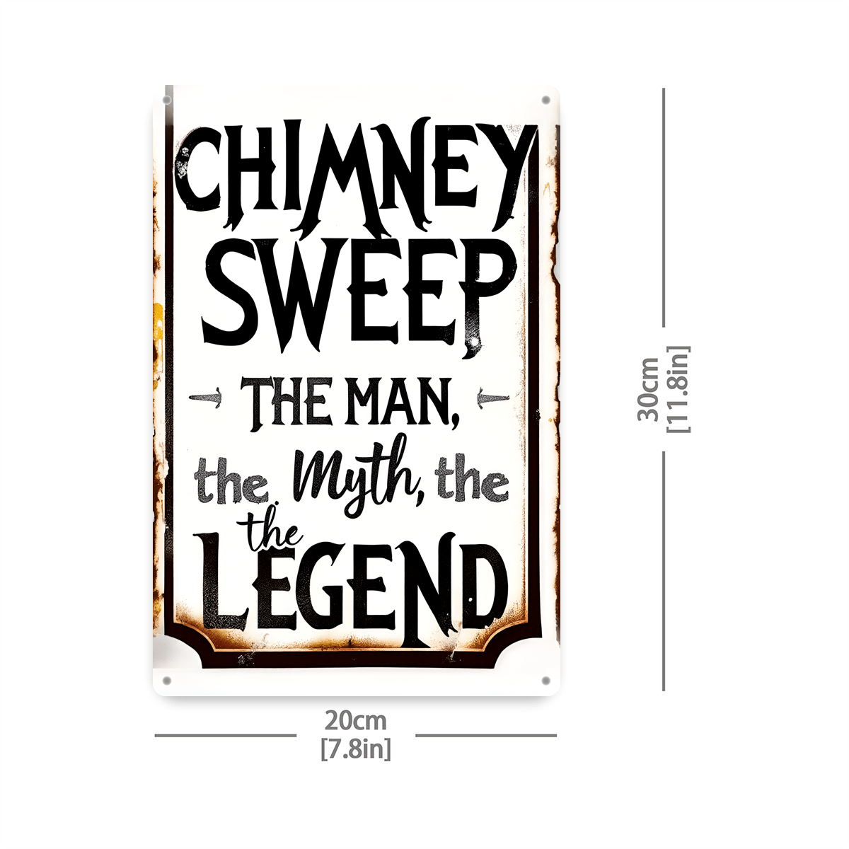 

Room Decor 1pc Chimney Sweep Metal Aluminum Sign - 8x12 Inch Vintage-inspired Wall Art Decor, Water-proof And Dust-proof, Ideal For Home, Bar, Cafe, And Garage Decoration