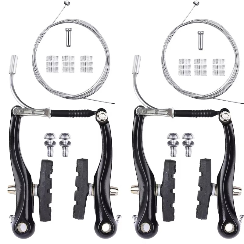 

2 Sets Of Aluminum Alloy For Mountain Bikes, Featuring Removable And Adjustable Cycling Brake Accessories.