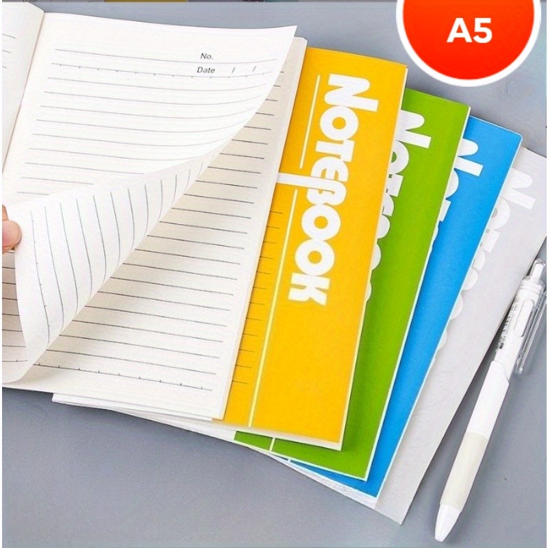 TEMU 10 Student Notebooks, Work Notebooks, Memo Notebooks, Writing Diaries, And A5 Memo Pads, Random Colors