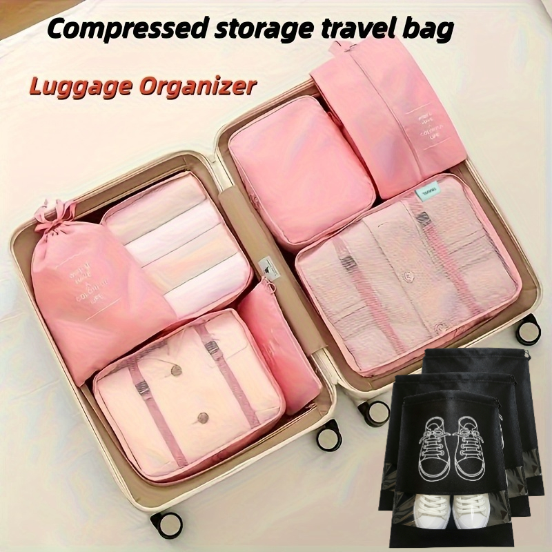 10pcs Travel Packaging Cube Set for Lightweight Storage