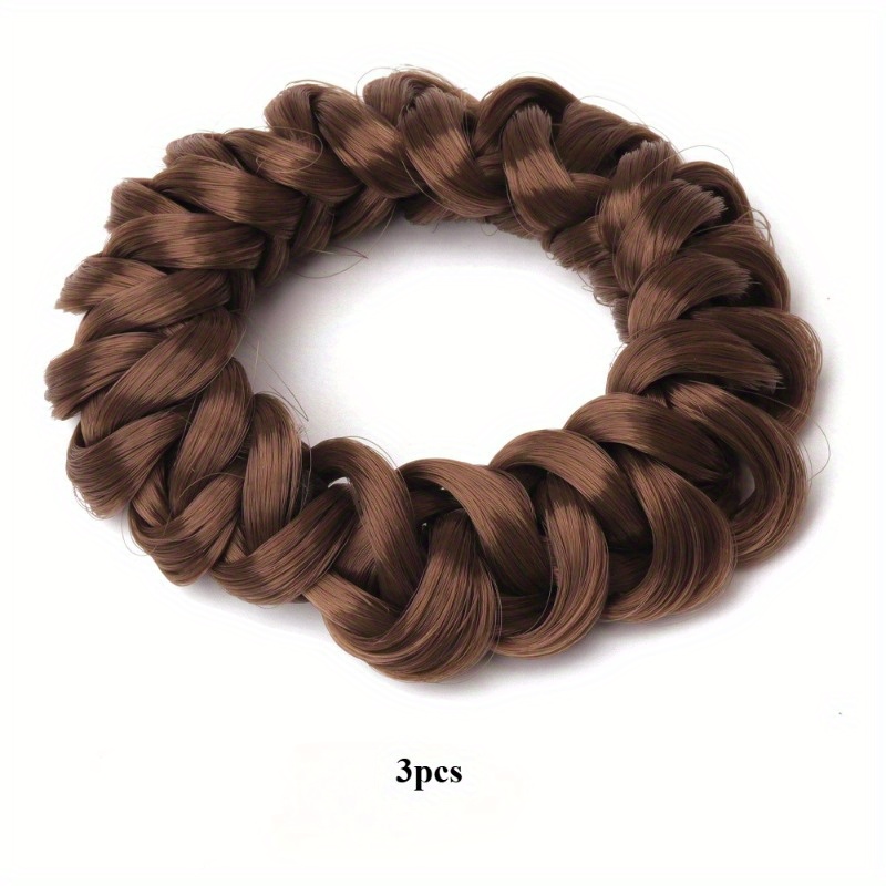 TEMU Conjunto de 3 Moños Elásticos Retro, Conjunto de 3 Moños Elásticos Multicolor Retro, Accesorios para el Cabello para Mujeres con Pelo Corto,